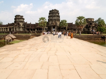 高棉建筑拜顿寺庙吴哥瓦暹粒柬埔寨图片