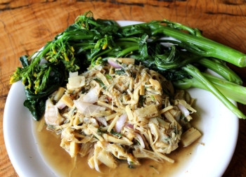 泰国食品香熏竹汤名称背景图片