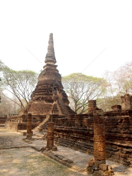 泰国Sukhothai历史公园佛像寺图片