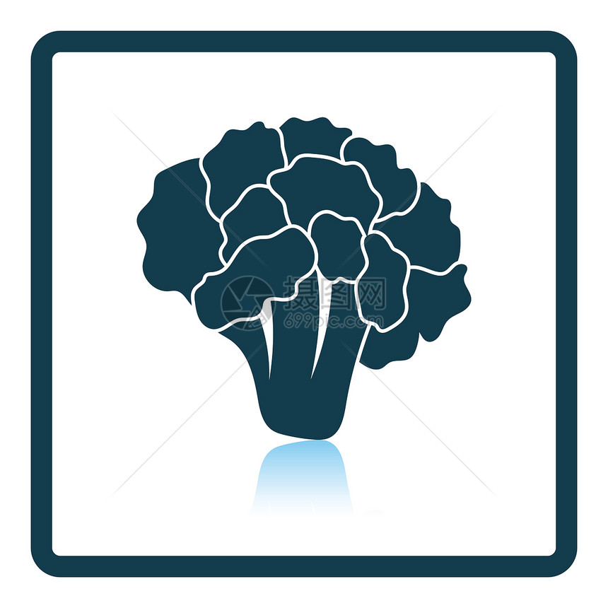 Cauliflower图标影子反射设计图片