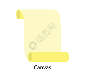 Canvas滚动图标纯色设计背景图片