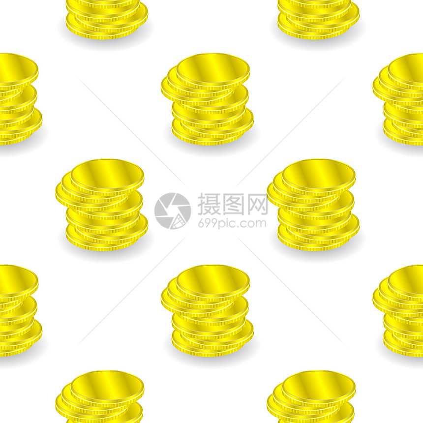 黄纸无缝背景冷钱模式图片