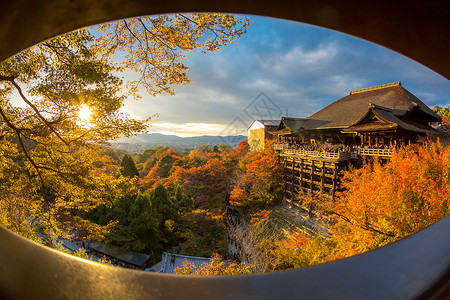 道教素材网站日本京都清水市寺背景