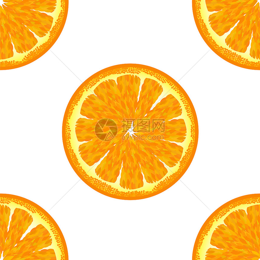 剪切的橙色无缝模式外衣背景橙色无缝模式图片