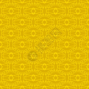 黄色无缝纹理设计元素组织回滴模式填充壁纸装饰背景的传统装饰图片