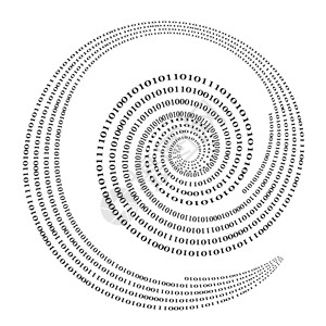 二进制代码背景数字概念算法数据代码解密和编图片