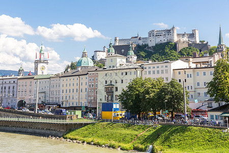 奥地利市中心萨尔茨堡风景图片