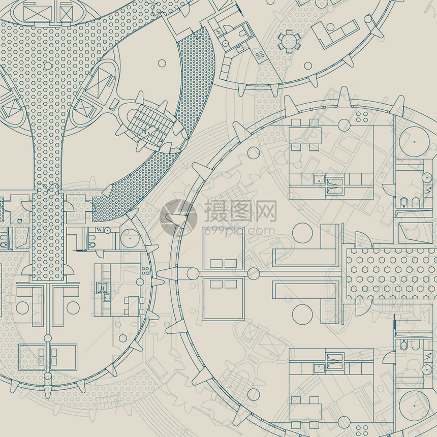 蓝图建筑和工程背景矢量建筑计划图片