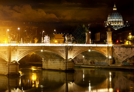 意大利罗马VittorioEmanuele桥和梵蒂冈图片