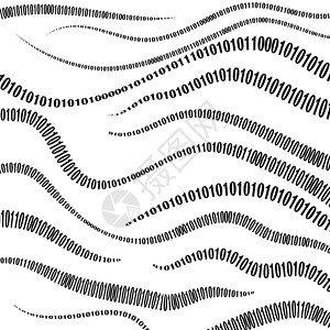 二进制代码背景数字概念算法数据代码解密和编图片