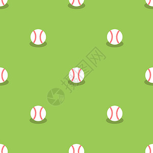 棒球无缝模式体育背景绿的球色图片