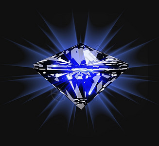 雷克拉莫维前视钻石矢量图示深蓝背景的矢量图示插画