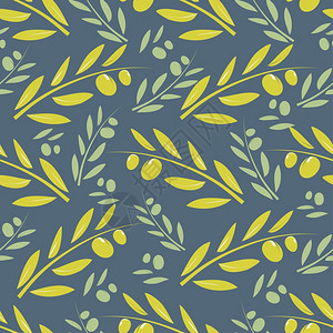 无缝橄榄条布结构图案面糊颜色无缝背景与橄榄枝面条颜色无缝背景与橄榄枝图片