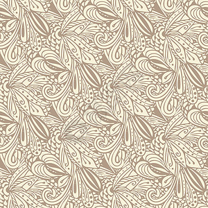 含有花叶和的丝绸状状的绸形图案纺织品网络印刷设计的矢量图解图片