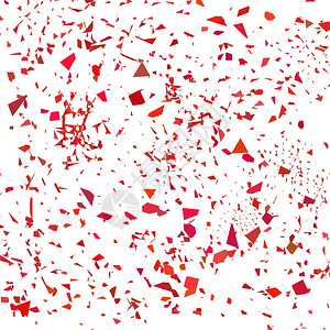 白色背景上的红面条一组粒子红色面条图片