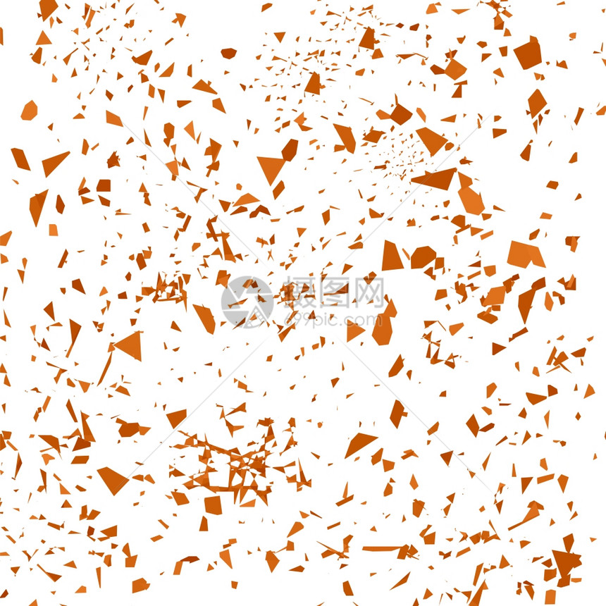 橙色面纱孤立于白背景一系列粒子橙色面纱图片