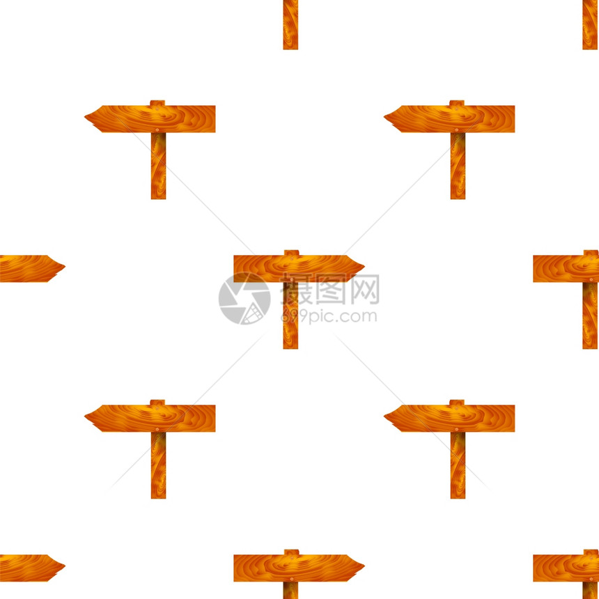 白色背景上的无缝箭头模式指针图标WoodArrows无缝箭头模式图片
