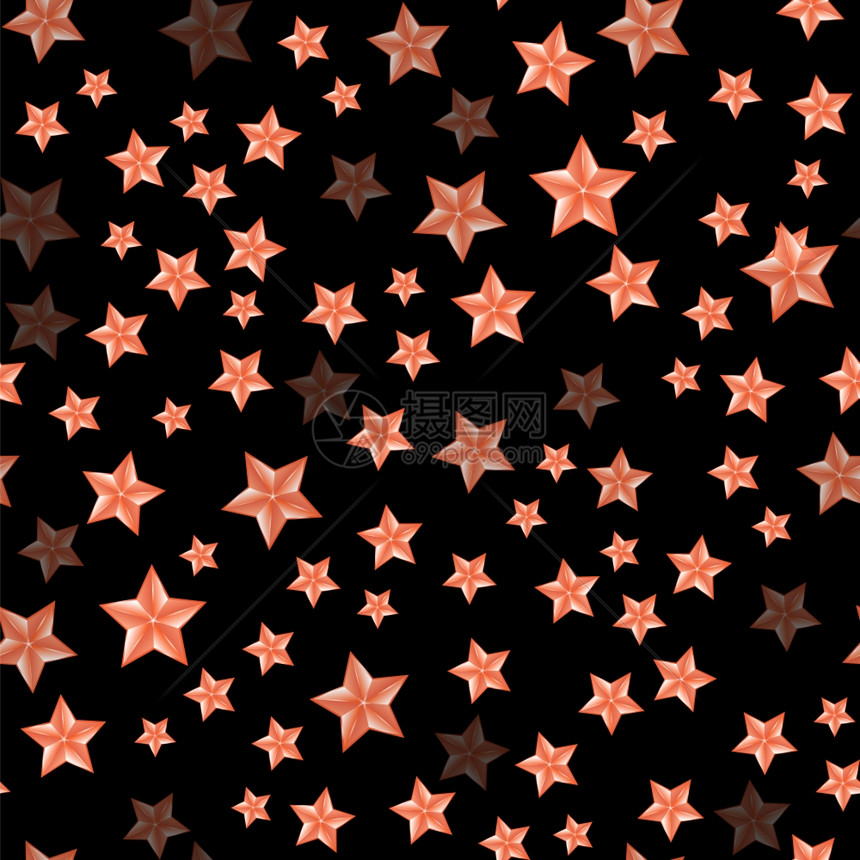 红星系列无缝型黑暗背景上的红星系列无缝型图片