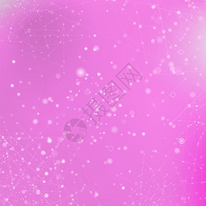 粉红技术背景包括粒子分结构遗传和化学合物通信概念空间和星座图片
