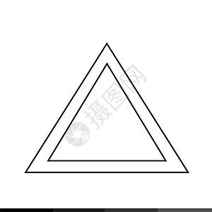 三角形矢量三角形图标说明设计背景