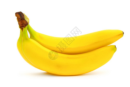 白底孤立的香蕉高清图片