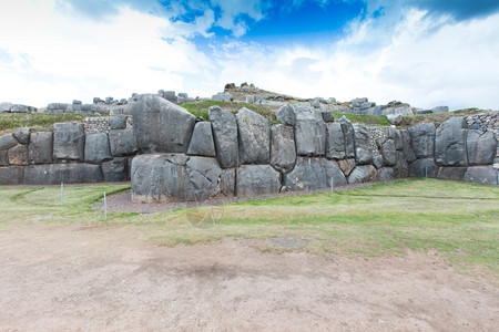 Sacsayhuaman秘鲁库斯科Inca考古遗址高清图片