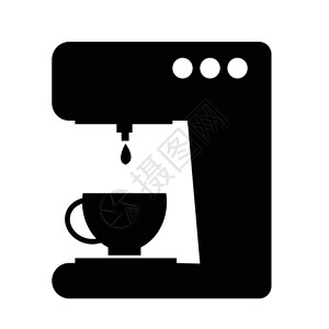 咖啡器图标插设计背景图片
