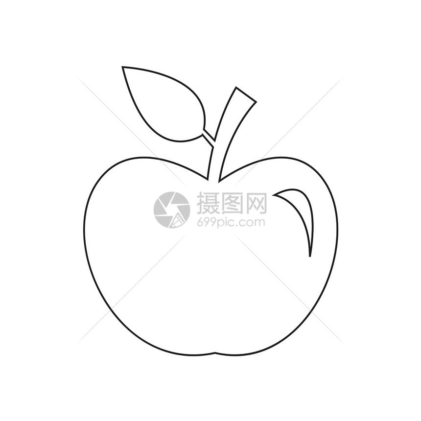 苹果图标插设计图片