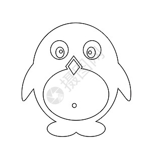 QQ企鹅图标Pinguin图标插设计背景