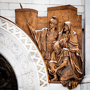 基督洗礼莫斯科救主基督寺外墙家具碎裂莫斯科救主大教堂莫斯科基督神像背景