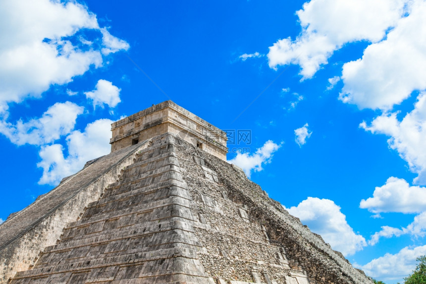 墨西哥ChichenItza站点的Kukulkan金字塔墨西哥xAxA图片