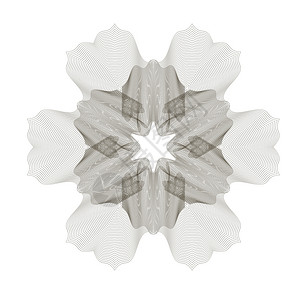 古希洛切罗塞特孤立的圆形装饰几何格耶洛切罗塞特图片