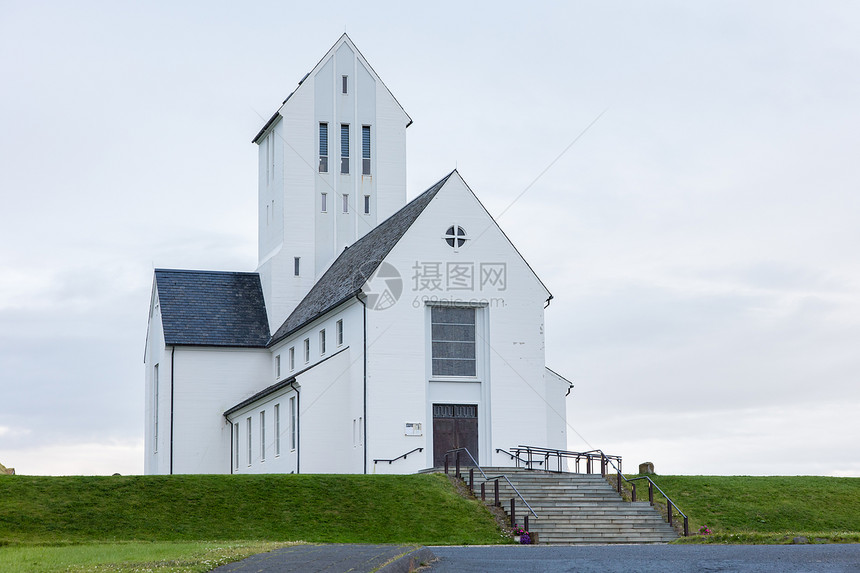 SKALHOLTICELANDJULY24现代Skalholt教堂于1963年完工照片于2016年7月4日拍摄图片