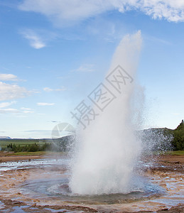 驱逐出境冰岛Geysir地区GeyserStrokkkur爆发背景