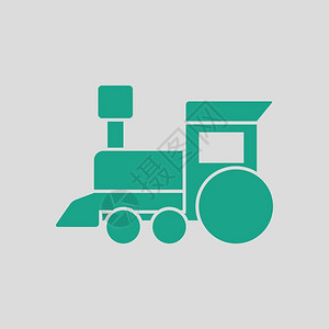 绿色背景玩具火车图片