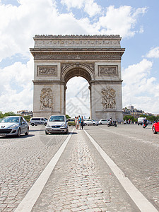 2013年7月8日法国巴黎Carloussel广场拿破仑胜利纪念碑是2013年7月8日在巴黎卢浮宫附近的旅游景点背景图片