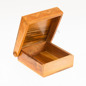 木箱素材设计在苏里南制造的旧木箱用白色隔绝背景