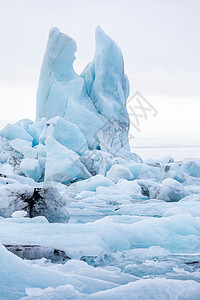 冰岛Vatnajojakull冰川的Jokulsarlon湖冰川图片