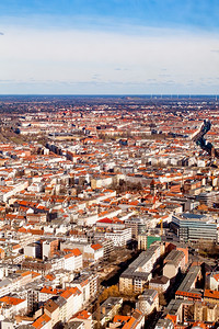 德国柏林2015年3月日柏林市空中鸟眼观图片