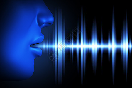赫兹声音的波人类音的概念形象背景