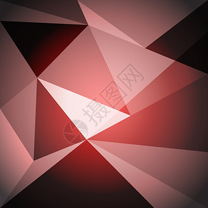 映霜红红梯度背景种群矢量的低聚设计元素插画