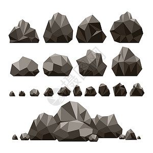 石块和岩3d等量图石块和岩等量矢图图片