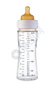 婴儿奶瓶 ,在白色背景上孤立的婴儿奶瓶图片