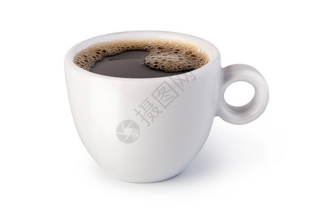 咖啡杯白底图片