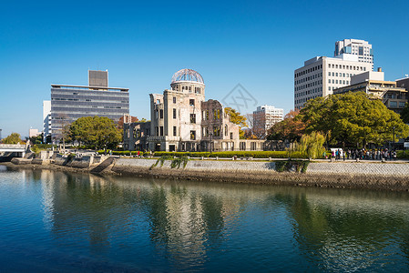 日本广岛的核纪念碑是原穹顶或源巴库图片