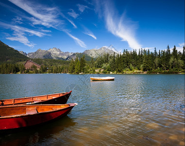 阿尔卑山湖斯特尔布斯克高清图片
