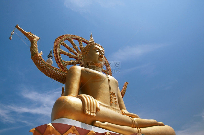 Bigbuddha雕像泰国KohSamui岛图片