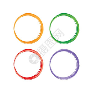 圆的颜色抽象形状框架矢量艺术圆的颜色抽象形状框架矢量艺术插图背景图片