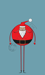 胖和喜圣诞老人的格图片