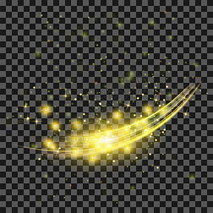 星光背景黄线速度运动效果闪光轨图片